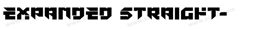 expanded straight字体转换